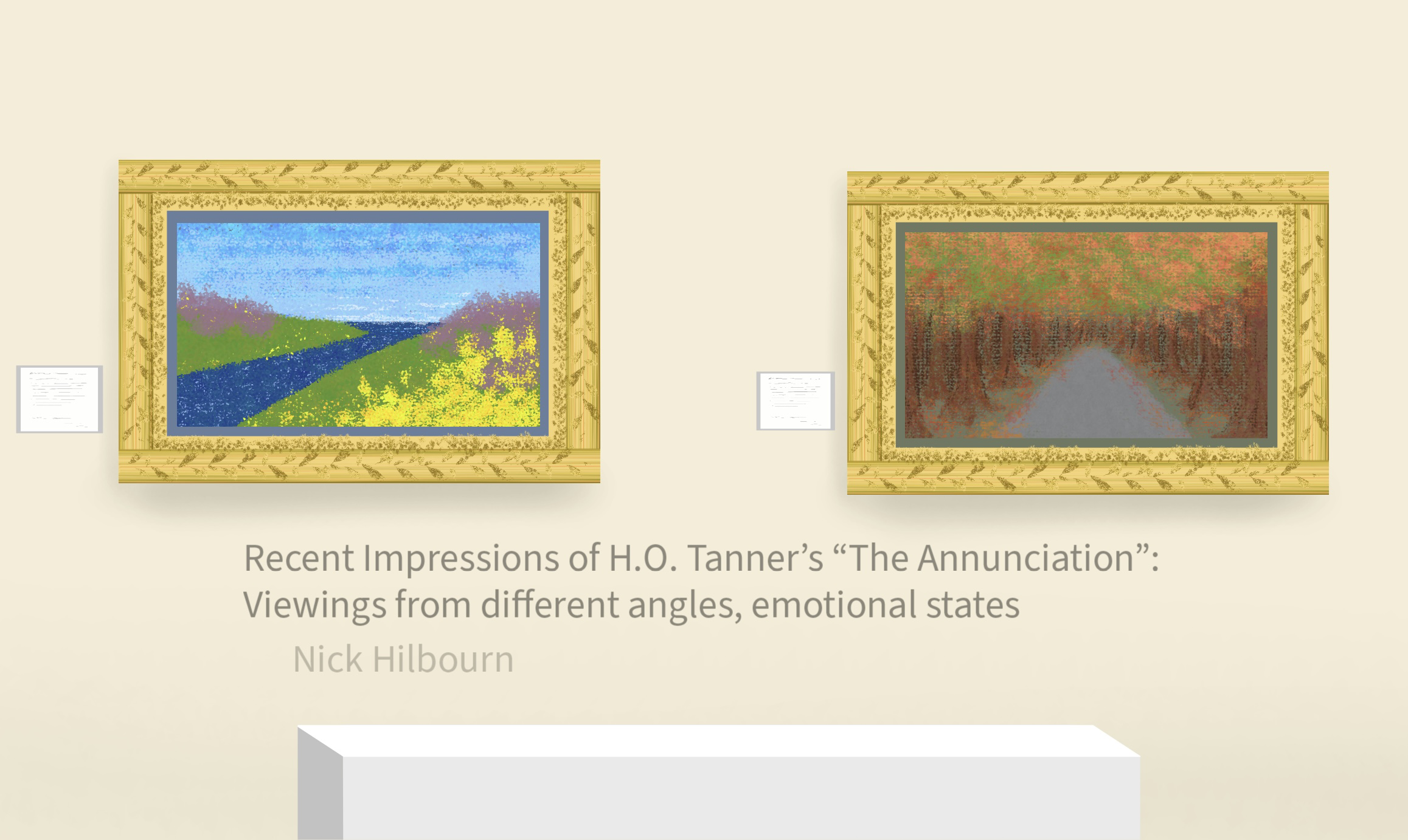 Recent Impressions of H.O. Tanner's The Annunciation: Viewings